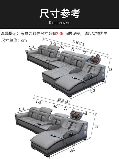 Luxury Wood Nordic Living Room Sofas Cozy Relaxing Recliner Armchair Sofas Floor Daybed Massage Woonkamer Banken Home Furniture