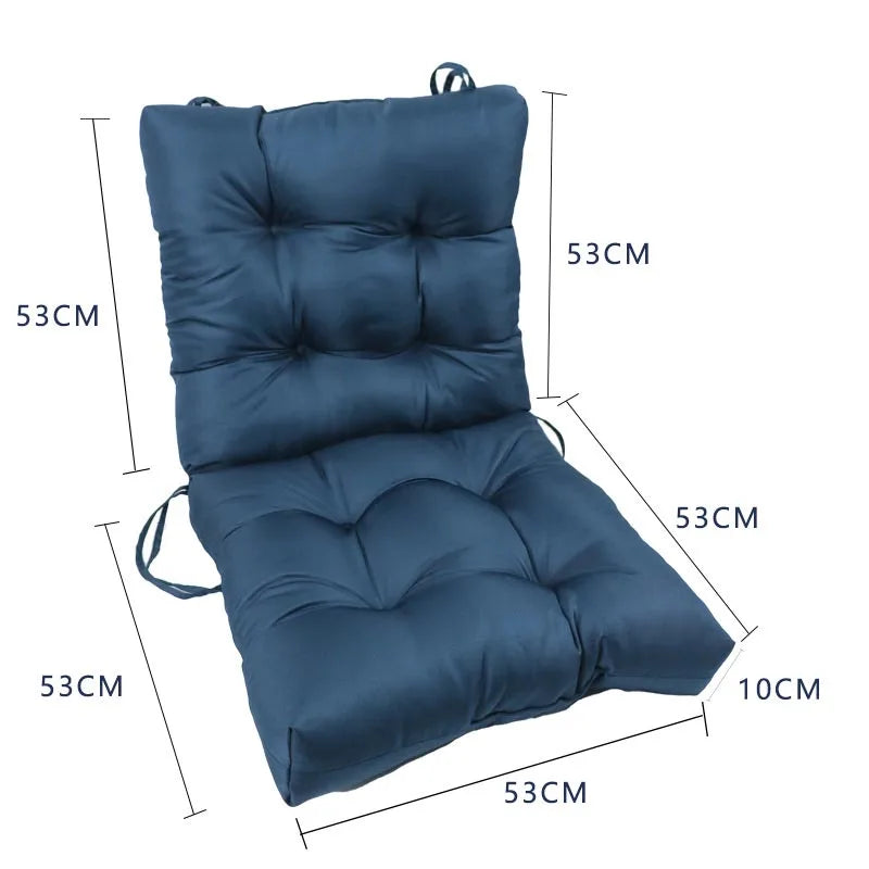Porch Swing Cushion 2-3 Seater Waterproof Overstuffed Bench Cushion for Porch,Patio,Outdoor,Backyard and Garden 53x53x10cm