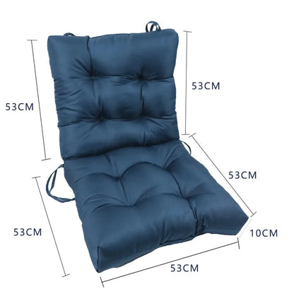 Porch Swing Cushion 2-3 Seater Waterproof Overstuffed Bench Cushion for Porch,Patio,Outdoor,Backyard and Garden 53x53x10cm