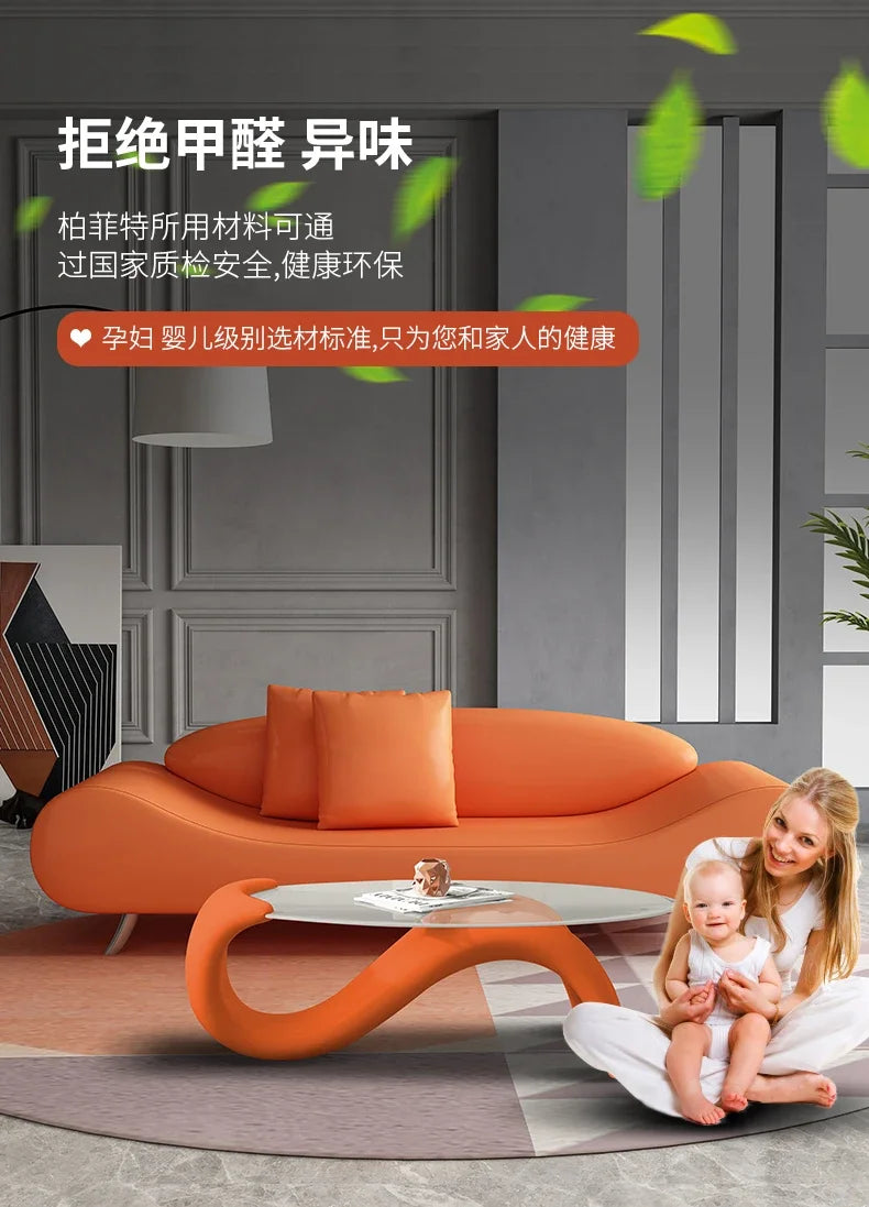 Nordic Relaxing Minimalist Modern Design Comfortable Living Room Sofas Elegant Light Luxury High-quality Simple Hotel Furniture