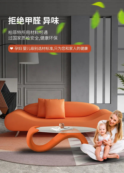 Nordic Relaxing Minimalist Modern Design Comfortable Living Room Sofas Elegant Light Luxury High-quality Simple Hotel Furniture