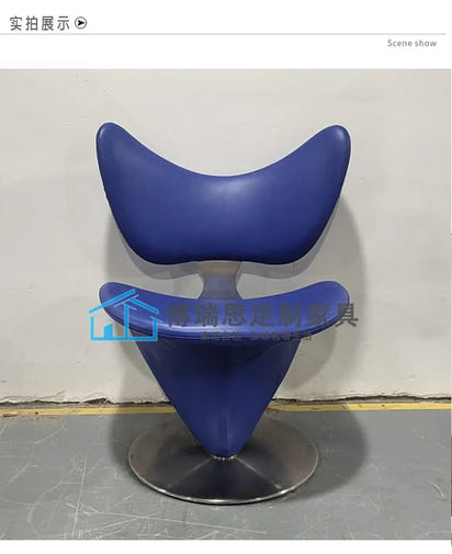 Nordic simple leisure chair light luxury creative design single sofa reception chair metal butterfly chair