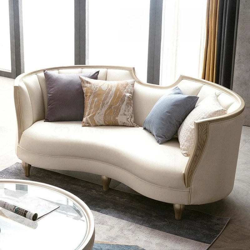 Comfortable Living Room Sofas Lazy Minimalist Leisure Lounge Sofas Italian Synthetic Leather Furniture El Sofá MHSF