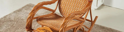 Rattan chair, rocking chair for the elderly, rocking chair for the lazy on the balcony, reclining chair, nap chair