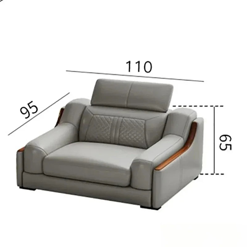 Modern Style Multifunctional Sofa Single Seat L-Shaped Combination Sofa With Massage Chair Leather Sofa Set With Speaker