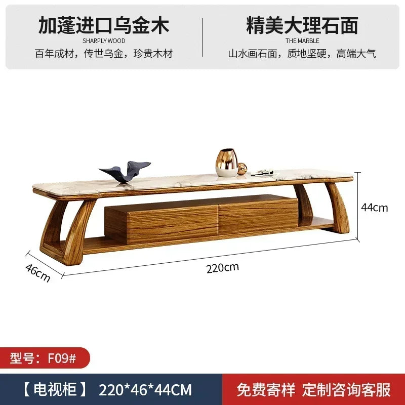 New Chinese Style Ugyen Wood Leather Sofa Large Apartment Combination New Furniture