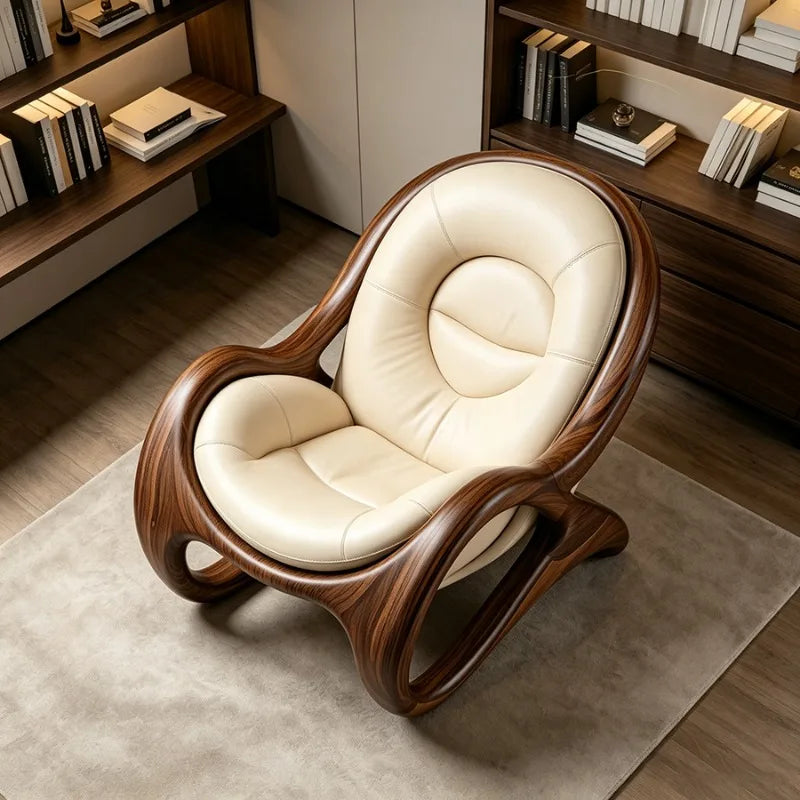 Beauty Armrest Lounge Chair Luxury Designer Art Wooden Salon Living Room Chairs Bauhaus Reading Sillones De Sala Home Furniture
