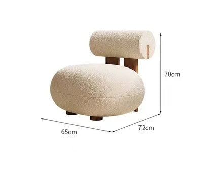 Modern Luxury Nordic Living Room Chairs Home Furniture Leisure Chairs Velvet Single Sofa Chairs Solid Wood Frames