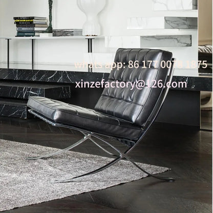 Barcelona Single Sofa Designer Lazy Sofa High-end Italian Living Room Sofa Chair Nordic Light Luxury Leisure Chair