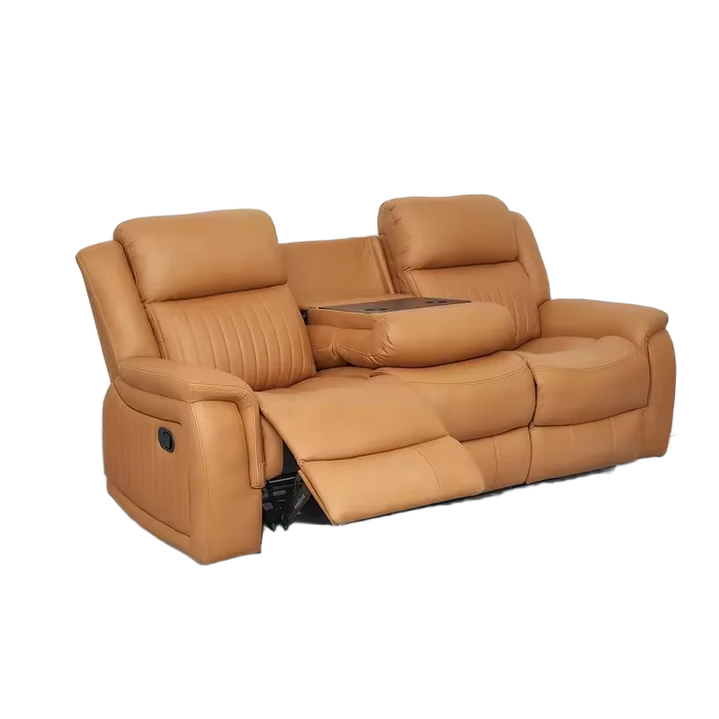Couch Lounge Suite Set for Living Room Wholesale Leather Extendable  Loveseat Couple 3 Seat Manual Recliner Sofa