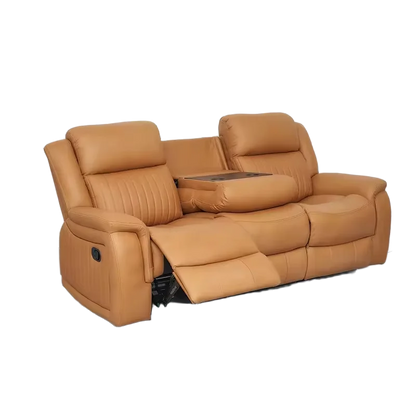Couch Lounge Suite Set for Living Room Wholesale Leather Extendable  Loveseat Couple 3 Seat Manual Recliner Sofa
