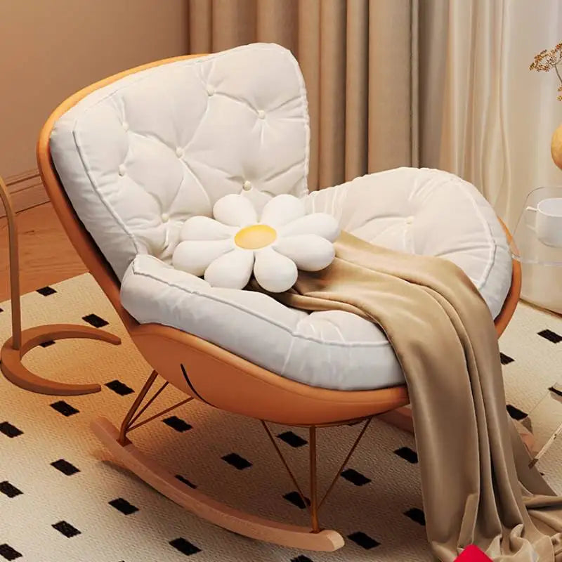 Luxury Modern Nonslip Chair Home Salon Nordic Rocking Living Room Chairs Recliner Bedroom Reading Fotele Do Salonu Decorative