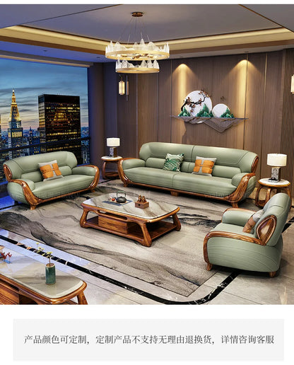 Genuine Leather Luxury Sofa Fancy Living Room Designer Sectional Sofa Lounge Modern Juego De Sofas Modernos Para Sala Furniture