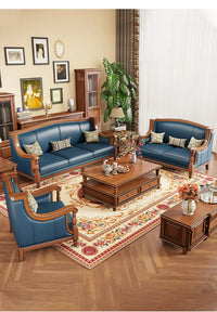 Customizable American leather sofa