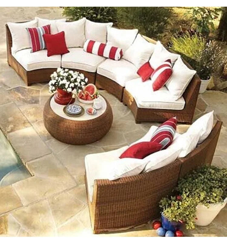 2022 Cheapest Garden Sofas Rattan Outdoor Furniture