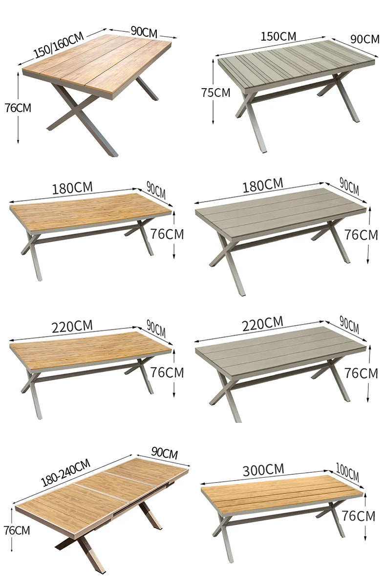 Factory Wholesale Good Quality Modern Wpc Patio Table And Chairs Set Talking Dining Furniture