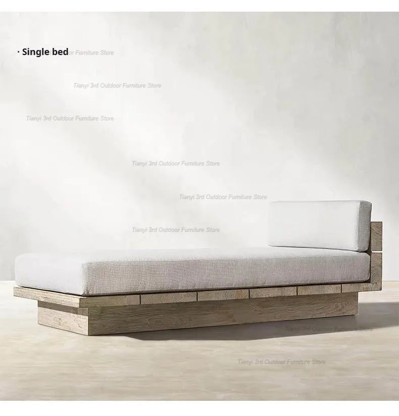 Japanese Style Waterproof and Sunscreen Garden Sofas Simplicity  Designer Modern Garden Sofas Art Outdoor Furniture Divano HBOS