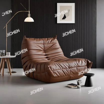 Caterpillar  Sofa Recliner Chair Small Couch Single Seat for Bedroom Balcony Minimalist Living Room Floor Lounge