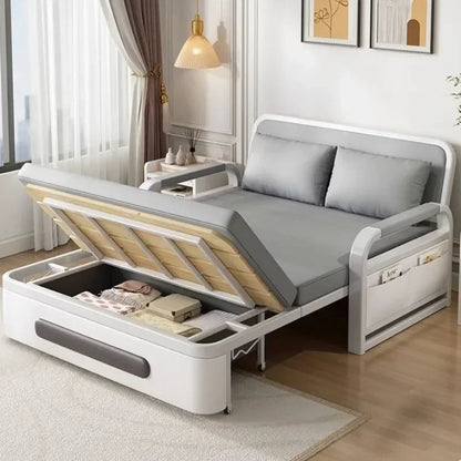 Sofa bed integrated dual-purpose small apartment Internet celebrity balcony multi-function retractable bed New technology