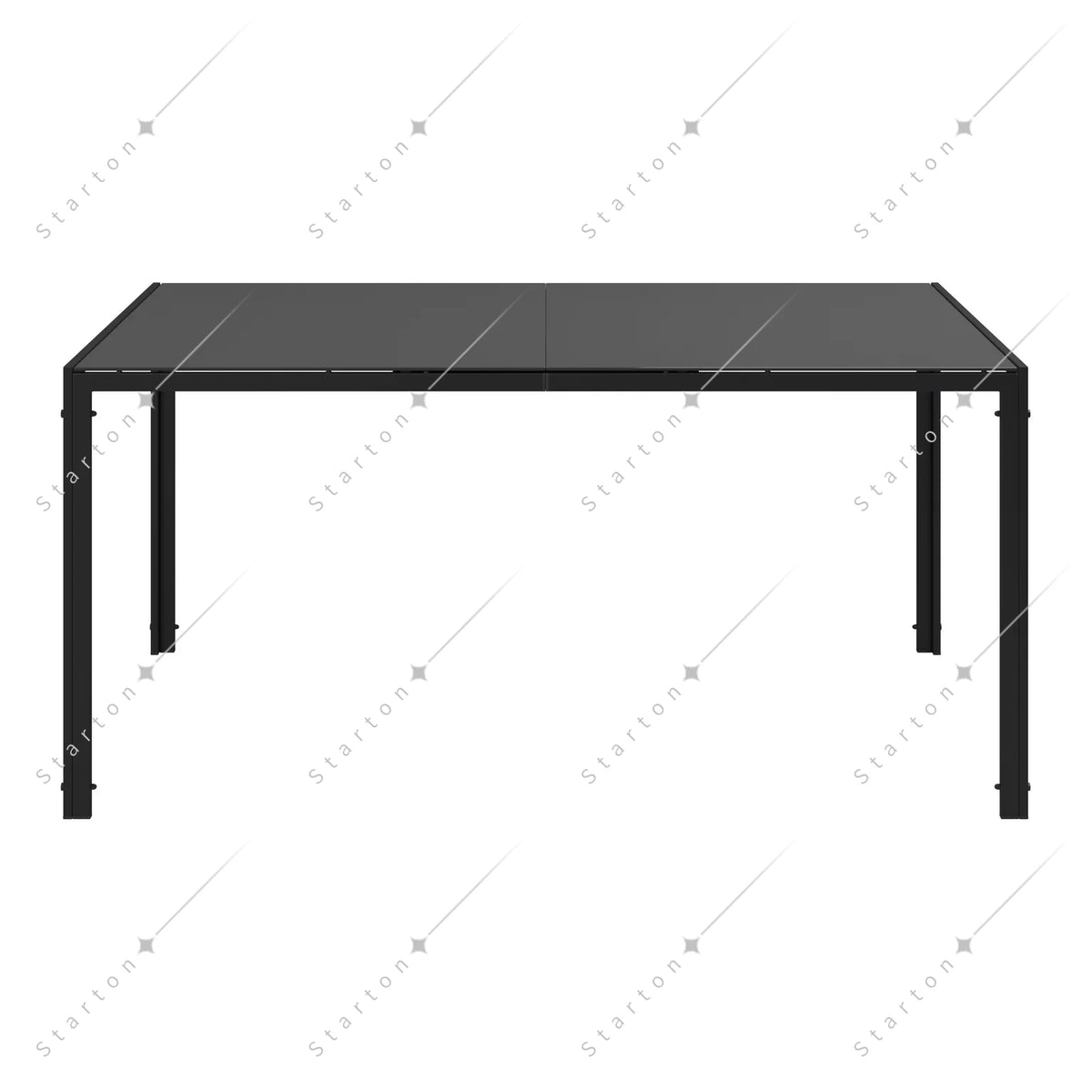 Garden Aluminum Iron Dining Room Chairs Set of 6 Modern Fabric Stackable Living Table Chairs Set