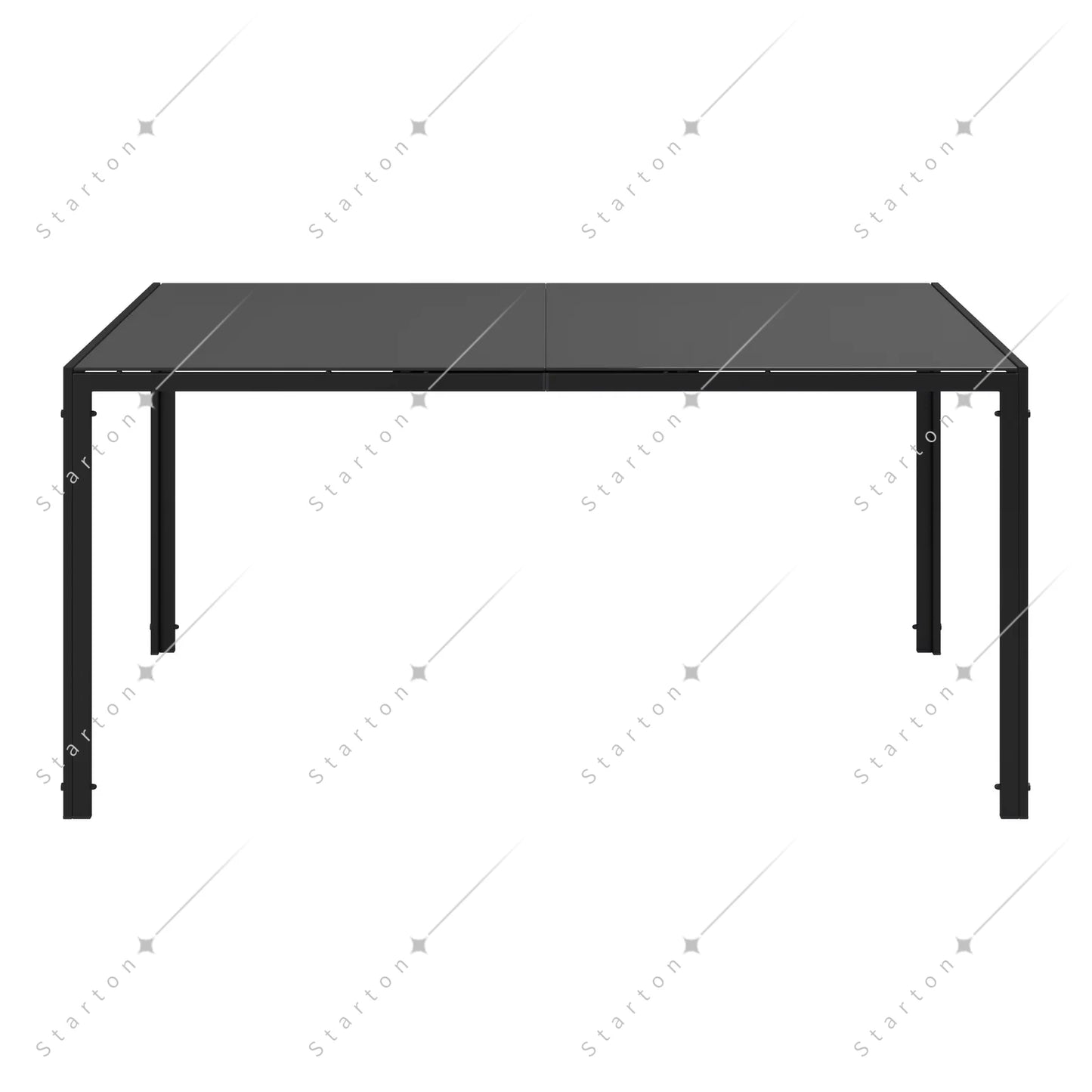 Garden Aluminum Iron Dining Room Chairs Set of 6 Modern Fabric Stackable Living Table Chairs Set