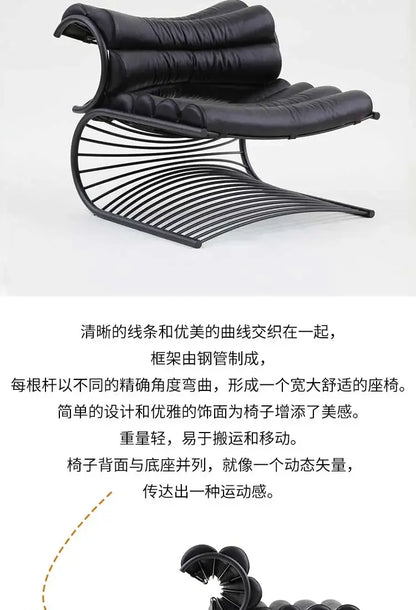 Living room modern minimalist metal, special-shaped high-end sofa chair