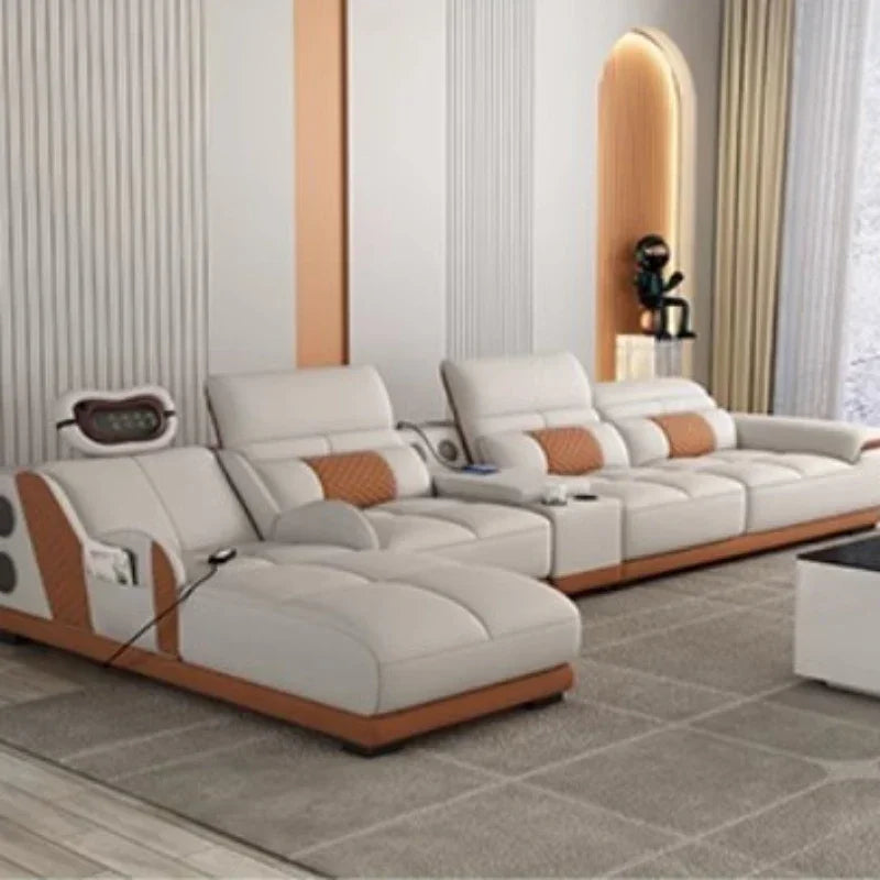 Cozy Nordic Modern Living Room Sofas Relaxing European Recliner Lazy Sofas Floor Massage Woonkamer Banken Home Furniture