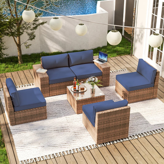 #Patio Furniture Sets Luxurious Outdoor Sofa Set Furniture All Weather Garden Rattan Furniture Wicker Outdoor Rattan Sofa