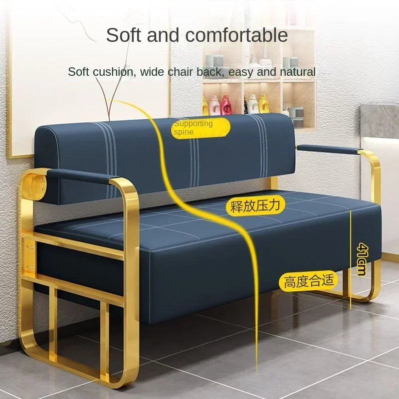 Office reception small apartment sofa barber shop waiting chair rental house clothing beauty salon lounge