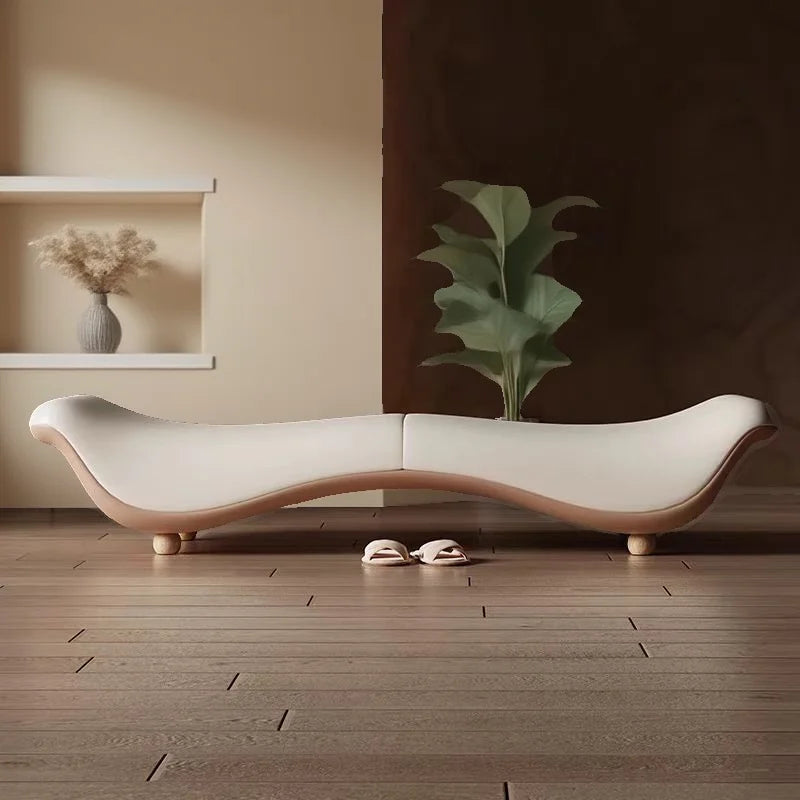 Light Luxury Minimalist Sofa Long Bench Living Room Cloakroom Clothing Store Shoe Bench Couple Fun Bedroom Bed End Bench