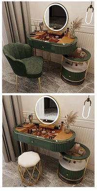 Luxury Charm Dressing Table Luxury Nordic Salon Drawer Nordic Dressing Table Mirror Chair Storage Coiffeuse Furniture Makeup