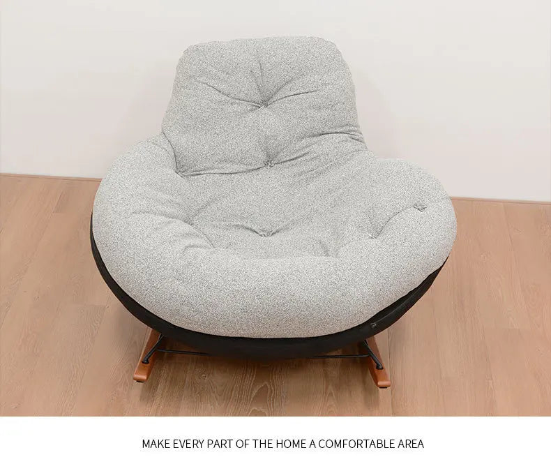 Nordic Relax Living Room Chairs Rocking Sofa Modern Comfortable Living Room Chairs Italian Design Home Furniture Cadeiras FYLC