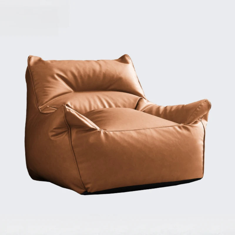 OTAUTAU 1-2 Seat Faux Leather Bean Bag Cover Couch Armchair Pouf Beanbag Cover SF433【No Filler!Need Buy Filler Yourself !】