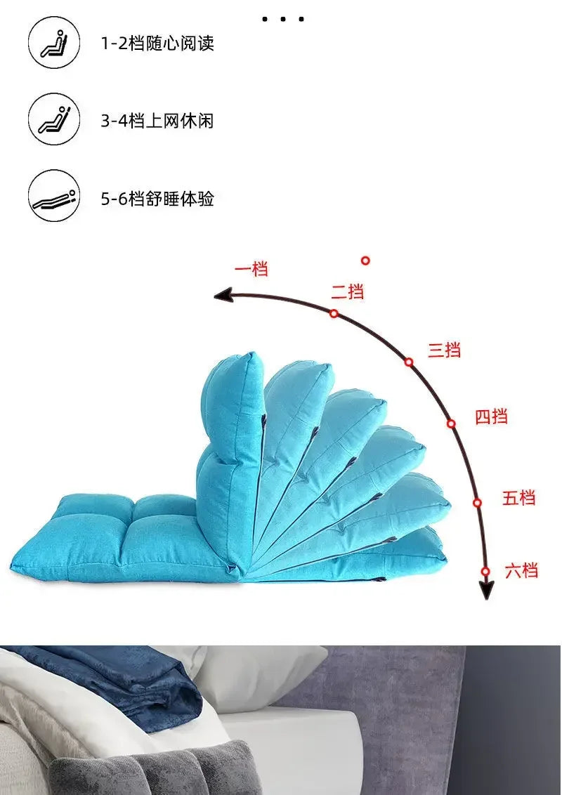 Floating Window Chair Lazy Person Sofa Single Person Tatami Bedroom Balcony Dormitory Small Bed Backrest Chair Folding