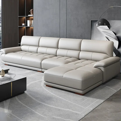 Premium Simple and modern combination imported concubine sofa size apartment living room first layer cowhide leather art sofa