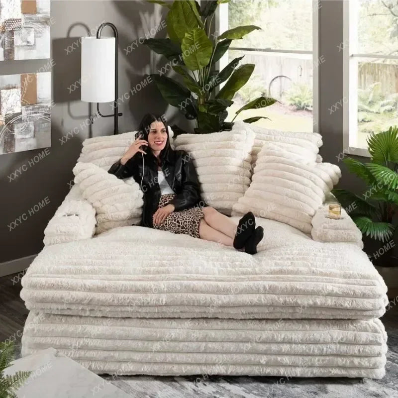 hot sale New Arrival Living Room Sofas Unique White Luxury Modern Lounge Lazy Sofa Balcony