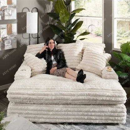 hot sale New Arrival Living Room Sofas Unique White Luxury Modern Lounge Lazy Sofa Balcony