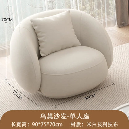Curved White Living Room Sofas Recliner Cloud Cream Modern Living Room Sofas Create European Lazy Divano Postmodern Furniture