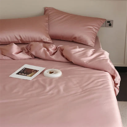 Mulberry Silk Bedding Set Luxury Natural 100% Silk Duvet Cover Set Bed Sheet Pillowcase Single Double Bedsheet King Queen Size