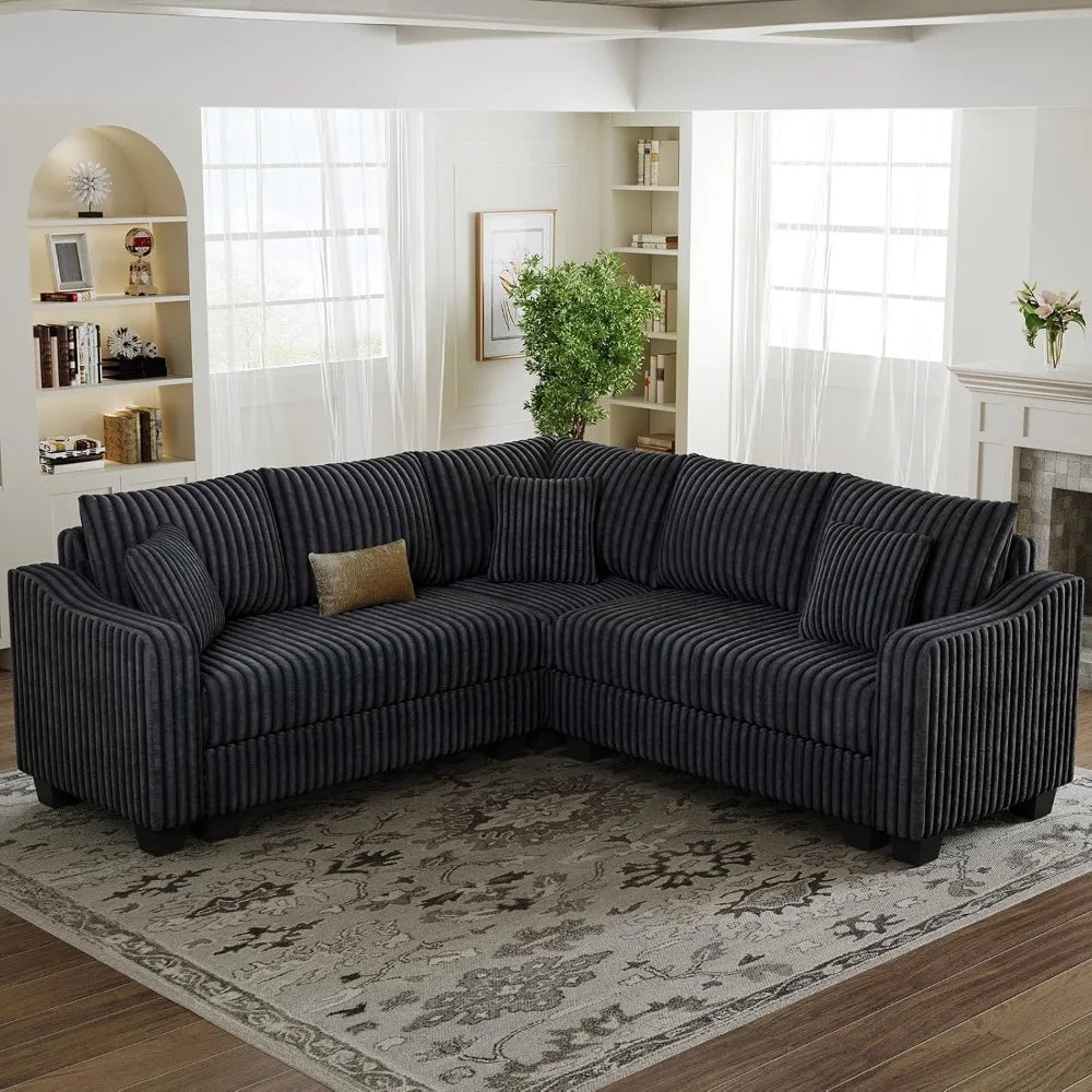 Convertible Sectional Couch with Chaise Corner Sectional Sofa L Shaped Couch Reversible Corner Upholstered Couches, Customized