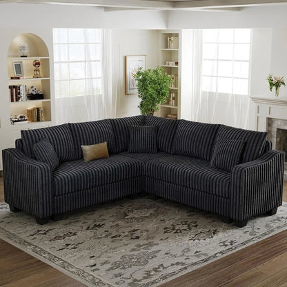 Convertible Sectional Couch with Chaise Corner Sectional Sofa L Shaped Couch Reversible Corner Upholstered Couches, Customized