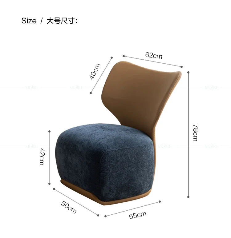 Luxury Fabric Living Room Chair Coffee Shop Living Room Lounges Chair Bedroom Sofa Furniture Low Stool Balcony Leisure Chair t