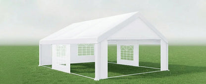 20x20FT Heavy Duty Outdoor Party Tent, 6 Sidewalls & Built-in Sandbags,Waterproof Windproof Canopy Wedding, Camping & Patio