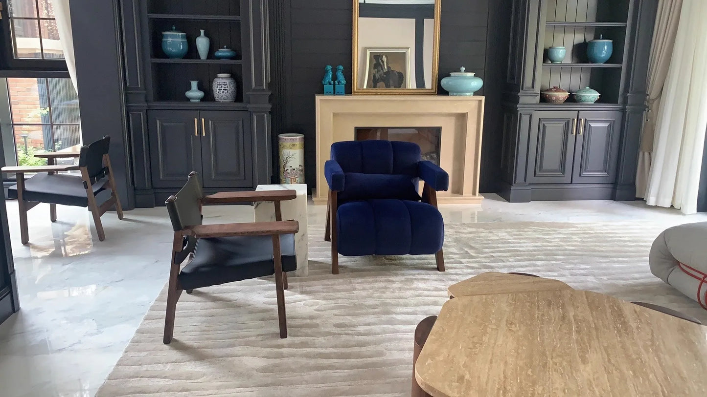 Nordic Wood Living Room Chairs Modern Living Room Sofas Home Balcony Single Leisure Back Armchair Fabric Sofa Chair Furniture