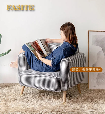 Modern Luxury Lazy Living Room Sofa Tatami Nursing Chair Single Simple Dormitory Sofa Bedroom Office  Home Furniture