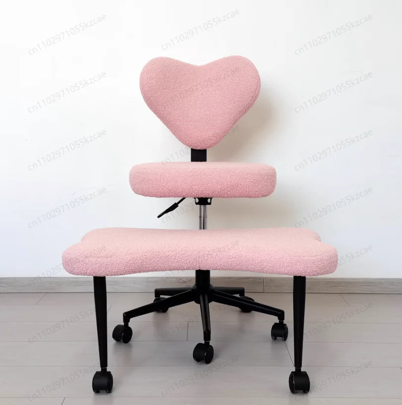 Cross Leg Chair - Meditation Chair with Wheels, ADHD Chair, Height Adjustable Seat, Adjustable Footstool