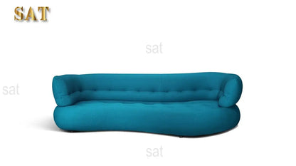 A Sofa Italian simple curved fabric sofa custom Foshan furniture
