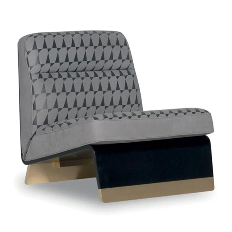 Sofa Chair Simple Modern Soft Bag Office Reception Room Living Room Sofa Chair Metal Foot Combination Set