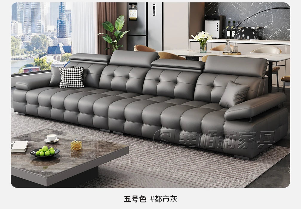 Modern Leather Living Room Sofas Couch Lazy Nordic Luxury Minimalist Living Room Sofas Lounge Designer Muebles Home Furniture