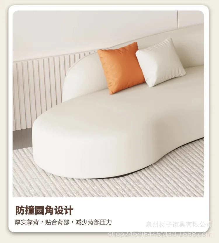 Nordic Fabric Sofa Office Business Reception Sofa Coffee Table Combination Beauty Salon Negotiation Leather Sofa